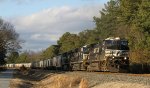 NS 9922 leads train 42Z towards the signals at Sullivan